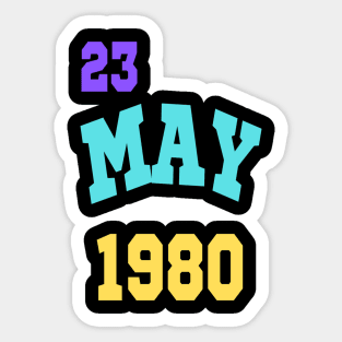 23 MAY 1980 Sticker